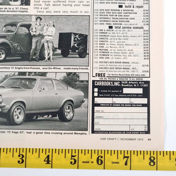 1972 1st Annual Car Craft Street Machine Nationals 7-Page Article 8" x 11" - Picture 12 of 16